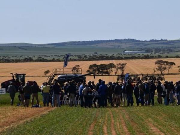 Hart Field Day Site "Getting the Crop in"